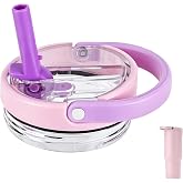 Tivbvpgx Lid Replacement Compatible with Hydrojug Sport 32 OZ, with Handle | Replacement Tumbler Lid, Reusable Flip Straw Lid with Handle, Easy to Clean and Carry, No-Leakage, Pink