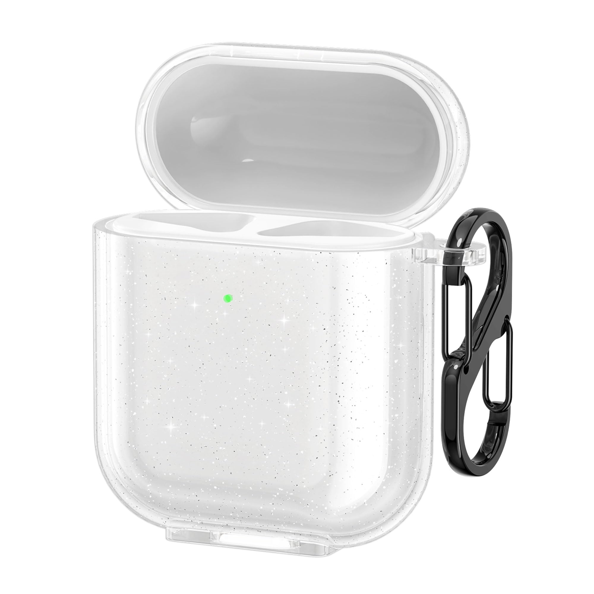 kwmobile Case Compatible with Apple Airpods 1 & 2 Cover - TPU Silicone - Wireless Headphones Case - Transparent