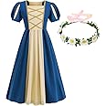 Lovely Mermaid Renaissance Medieval Dress Princess Dress Girls Irish Costume Cosplay Retro Gown Birthday Halloween Xmas Party