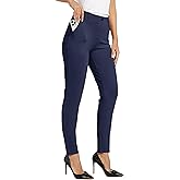 WILLIT Women's Yoga Dress Pants Skinny Work Slacks Leggings Slim Fit Stretch Office Casual Pants Pockets 27"/28"/29"/30"