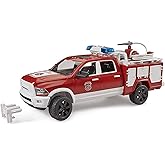 Bruder 02544 Ram 2500 Fire Truck with L+S Module, 1:16 Scale Fire Truck Toy | 1:16 scale, incl. batteries (3xlr44), made in Germany, ages 4+