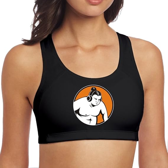 Amazon Smileスマイル かっこいい お相撲さん キャラ 女性着 ヨガタンクトップ スポーツブラ 着心地が良い ヨガ ブラック Size L フィットネス トレーニング スポーツブラ 通販