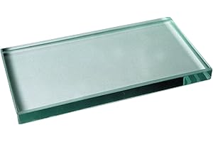 AmeriCan Goods Dental Glass Mixing Slabs #4, 1/Pk 4" x 6" x 1/4" Professional Polished Glass Mixing Pad with Beveled Edges Autoclavable