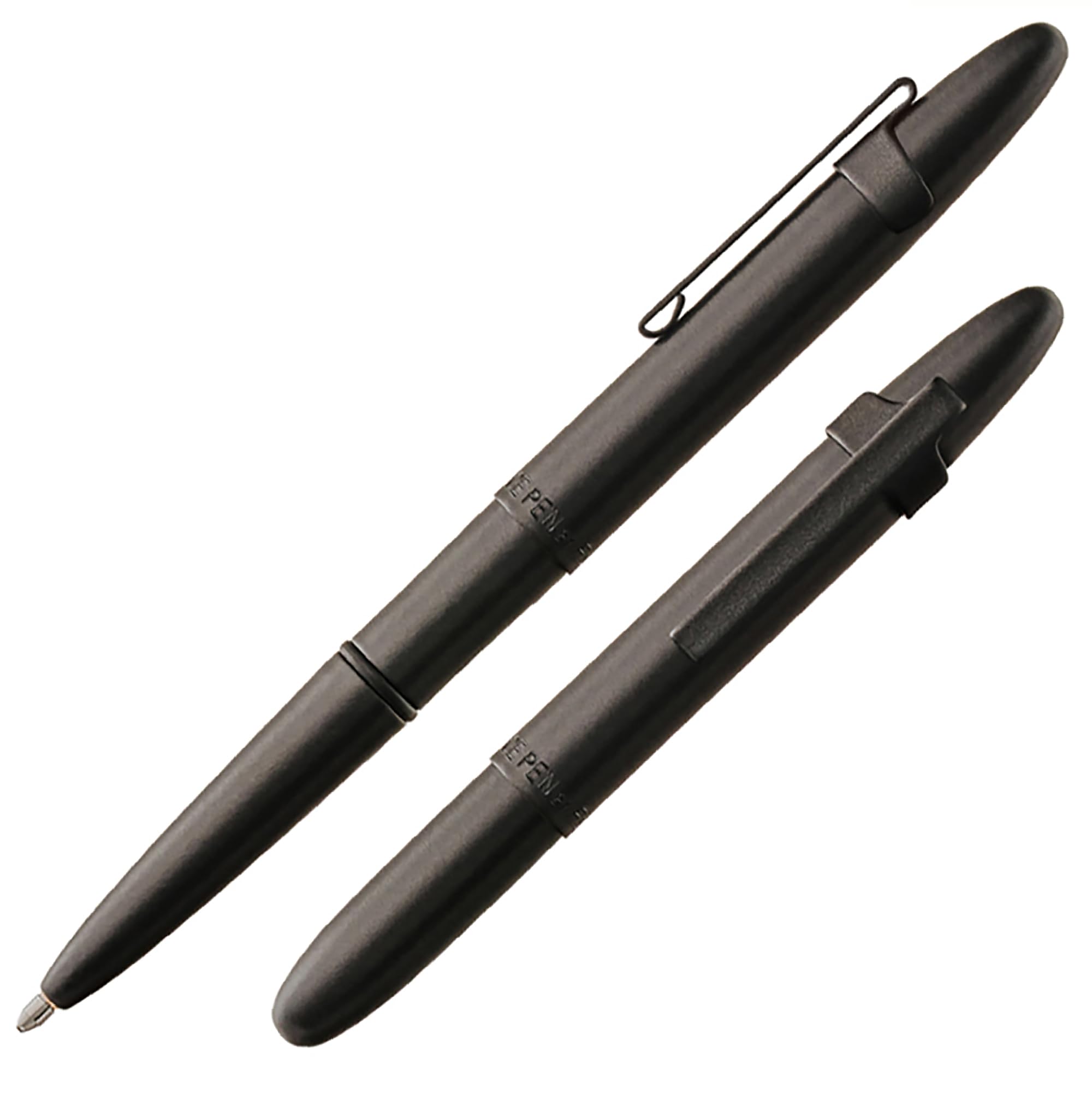 Fisher Space Pen Matte Black with Clip Bullet Ballpoint