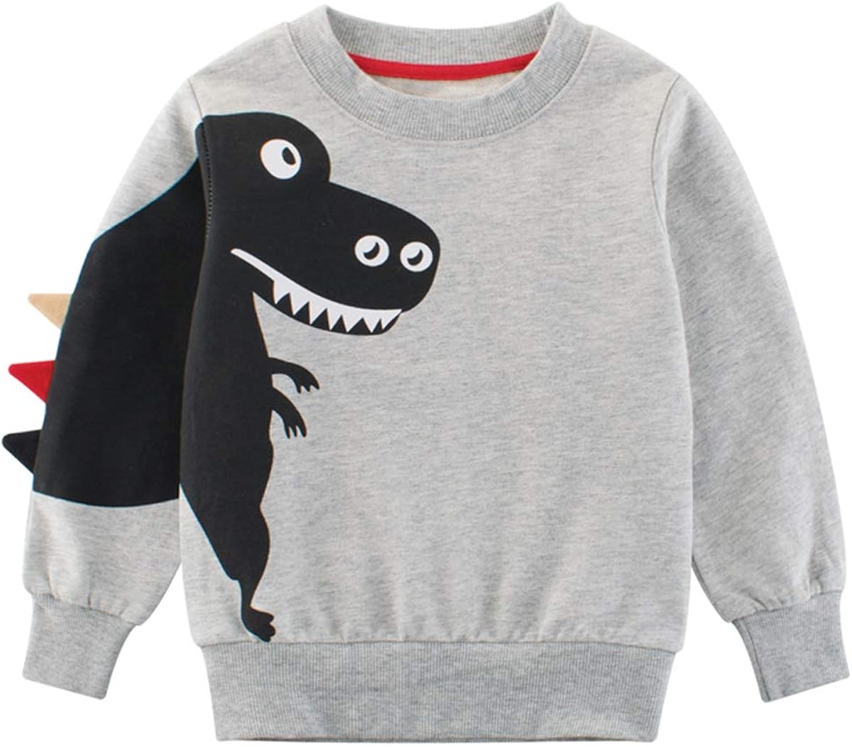 HUAER & Baby Boy Round Neck Cotton Long Sleeve Pullover Sweatshirt (5