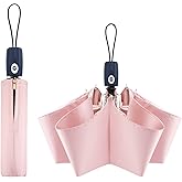 FDJASGY UV Sun Umbrella Compact Folding Travel Umbrella Auto Open Close Compact Folding Rain Umbrellas for Women Men Blocking UV 99.98%