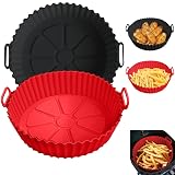 Silicone Liners for Ninja Air Fryer AF101/161/150, Compatible with COSORI/Gourmia/PowerXL/Instant Essentials/Fabuletta/Chefman/Dreo/Ultrean Air Fryer 3-5QT