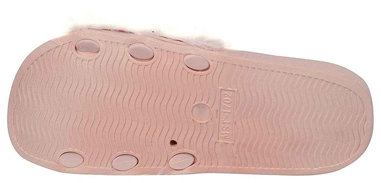 deeanne london women comfortable fur slipper