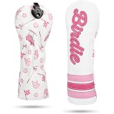 Maxgigi Birdie Golf Headcovers Leather Golf Head Cover Pink Golf Gifts | Driver Headcover, Fairway Wood Cover, Hybrid Head Cover &ndash; Advanced Embroidery Birdie Golf Club Covers