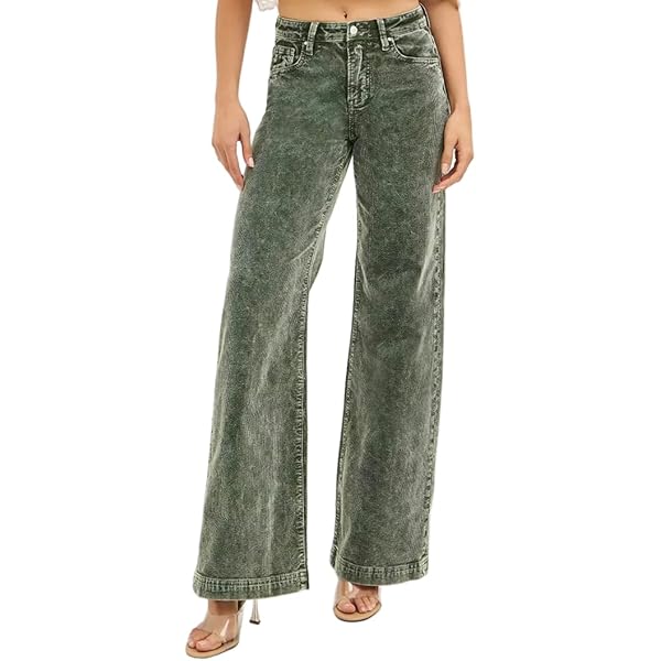 Risen Women's High Waist Raw Hem Flare Jeans (US, Alpha, 3X-Large