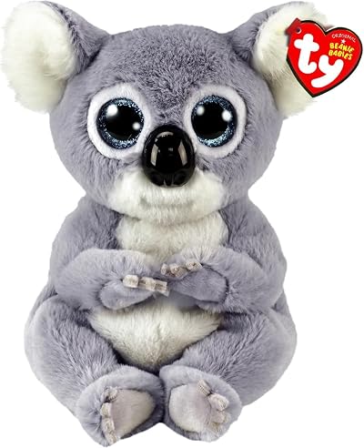 TY Beanie Baby Melly Koala 15 cm Grey with Blue Glitter Eyes