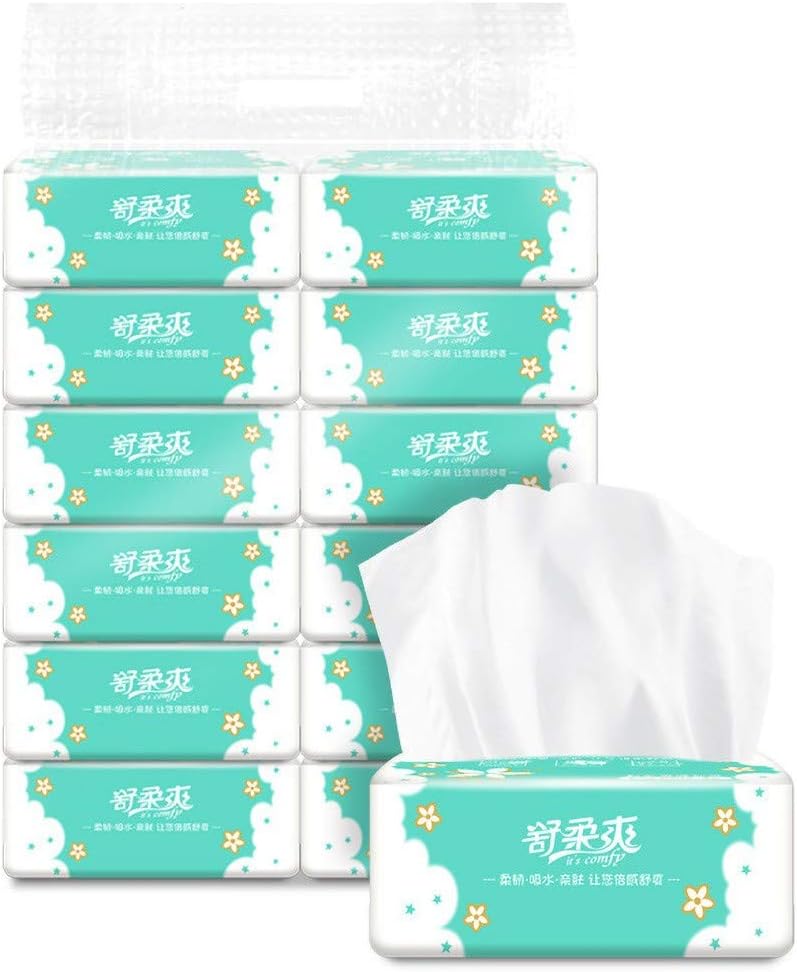 Cathalem Paper Towels, Soft & Strong Kitchen Paper Towels, Flex-a-Size Paper Towels, Multifold Premium Paper Tissues, White, 6 Packs