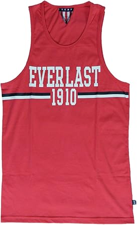 camiseta de tirantes roja hombre