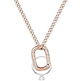 GAVU Ring Holder Necklace for Women, Rectangle Stainless Steel Ring Keeper Necklaces for Women 16"/18"/20"