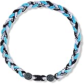 LMUWECNO 18 Inch Baseball Necklaces Three Braided Rope Tornado Men Women Baseball Sports Necklace, Ideal Accessories for Baseball Teams and Enthusiasts