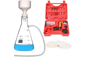 1000 ml Filtering Kit Lab Vacuum Filtration Distillation Apparatus with Vacuum Filtration Pump, Filtering Flask, Buchner Funn