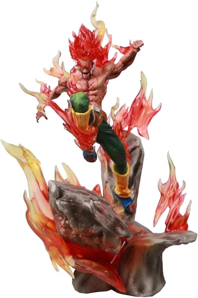 ForUBeauty Naruto Figure, Might Guy Figure with Light, Anime Statue, PVC Toy Vinyl Figure Action Figure Collectible Figure 34cm