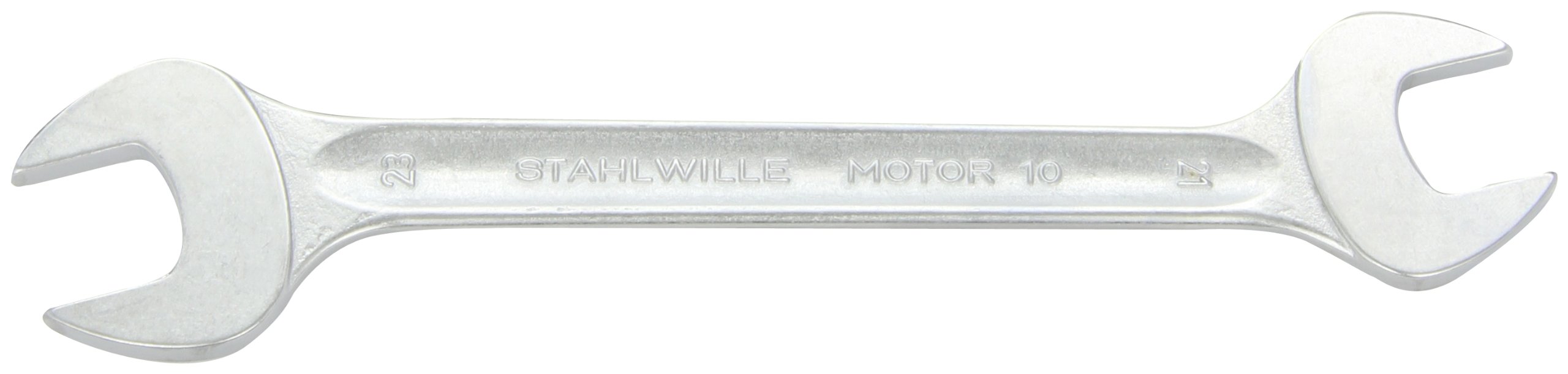 Stahlwille 40032123 10 Double Open Ended Spanner, Chrome Alloy Steel, Chrome Plated, 21x23 mm Size, Pack of 5