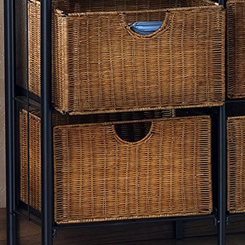 Furniture HotSpot Iron/Wicker Storage Chest