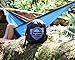 Youphoria Outdoors Double Parachute Camping Hammock Lightweight Nylon Compression Travel Hammock with Premium Wiregate Aluminum Carabiners - Straps Not Included