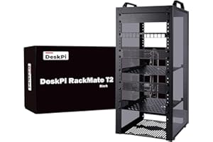 GeeekPi 12U Server Cabinet, 10 inch Server Rack for Network, Servers, Audio, and Video Equipment, DeskPi RackMate T2 Rackmoun