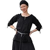 Battle-Merchant Medieval Blouse Birga, 3/4 Sleeves – Renaissance Peasant Blouse, Pirate Costume, Women Renaissance Shirt