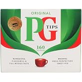 PG Tips, Original Tea Bag, 160 Count Boxes | Full-bodied, Refreshing British Tea with Full Flavor in 60 Seconds, Plant-based Recyclable Packaging, Blended in the UK.