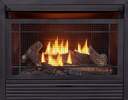 Duluth Forge Dual Fuel Ventless Gas Fireplace System with Mantle