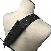Aispring Medieval Retro Sword Shoulder Back Sheath Holder, Adjustable Warrior Costume Protective Case Sword Leather Buckle Holster For Adult Men Sword Frog Holder Cover