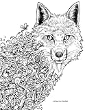 Image de Coloring Cover Notebook (Abstract Wolf): Notebook for note taking, writing, research, and journaling with coloring design on cover for therapy, inner