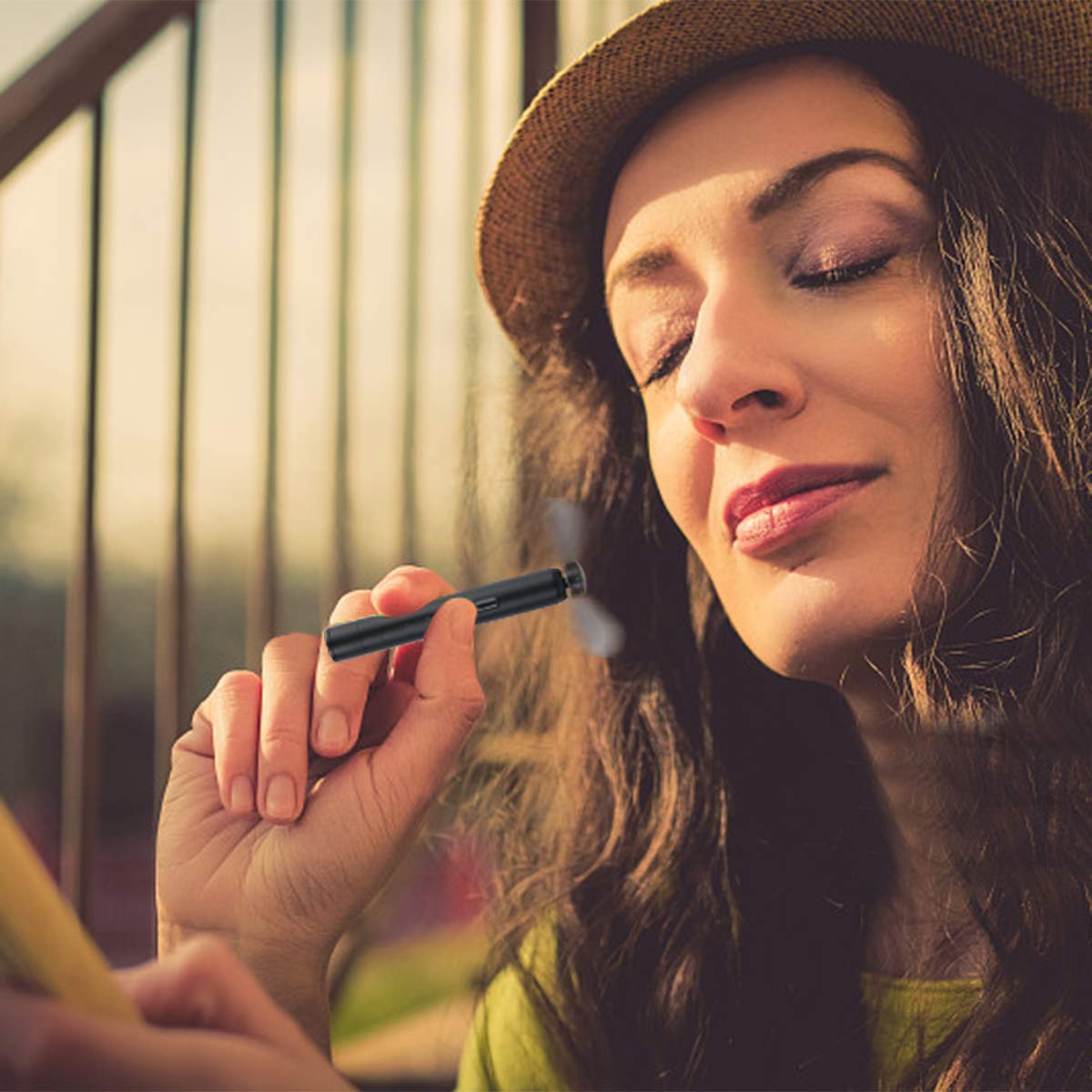 GS GLOWSEEN Pocket Fan, Mini Portable Handheld Battery Powered Cooling Fan For Women Men Reading Home Office Travel Camping