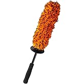 Suds Lab WB Premium Microfiber Cleaning Wheel Brush for All Vehicle Types – 18.1" Ultra-Soft & Scratch-Free Reusable Rim, Wheel, and Tire Brush with Ergonomic Handle