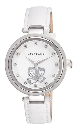 Giordano Analog Mother of Pearl Dial Womens Watch - A2010-01