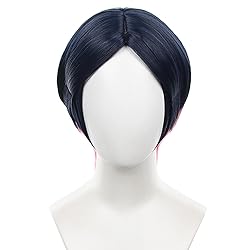XiongXiongLe Valorant Clove Cosplay Wig Dark Blue