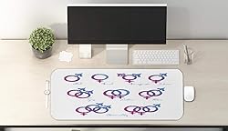 Lunarable Pride Computer Mouse Pad, LGBT Gender