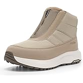 FitVille Women's Extra Wide Winter Boots Zipper Warm Insulated Snow Boots for Women Wide Width, Water Resistant, All-Day Comfort