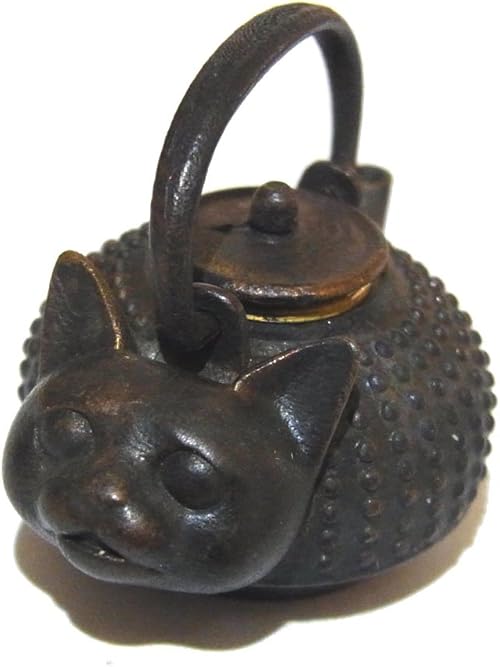 Amazon ネコ 猫 アクセサリー ねこ瓶 ペンダントトップ いもゆで工房 銅製 ジュエリー 茶釜 おもしろ かわいい 動物 アニマル プレゼント ユニーク 誕生日 女性 奇抜 面白い ネックレス ネックレス 通販