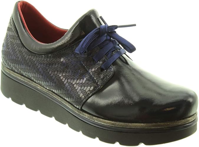 navy patent brogues ladies