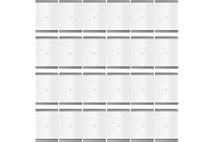 TNJPSEK 24Pcs Under Cabinet Light Metal Adhesive Strips, Replacement Iron Plate Sticky for Magnetic LED Lights Mounting, Meta