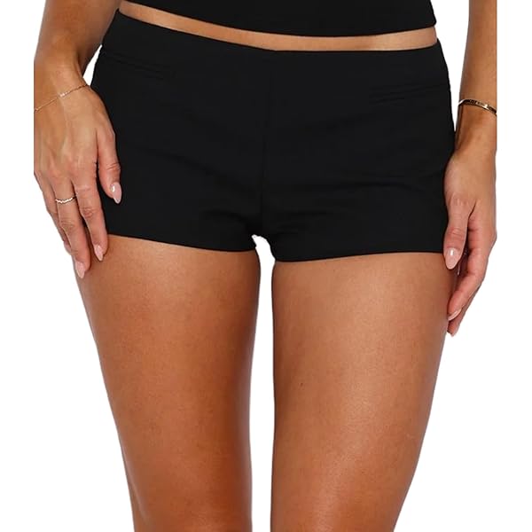 CXINS Women's Fringe Trim High Waist Pu Leather Shorts Pencil