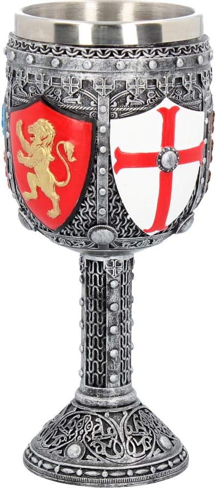 Nemesis Now English Goblet 17cm Grey, Resin w/stainless steel insert - Image 5