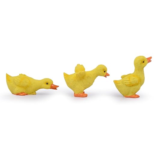 Wonderland Poly Resin Chicken Mini, Miniature Garden Accessories (2 inches) - Set of 3 (Yellow)