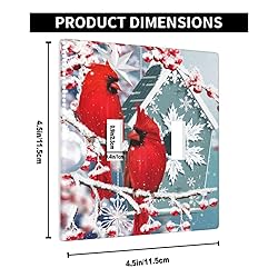 Pznen Cardinal Double Toggle Switch Covers 2-Gang