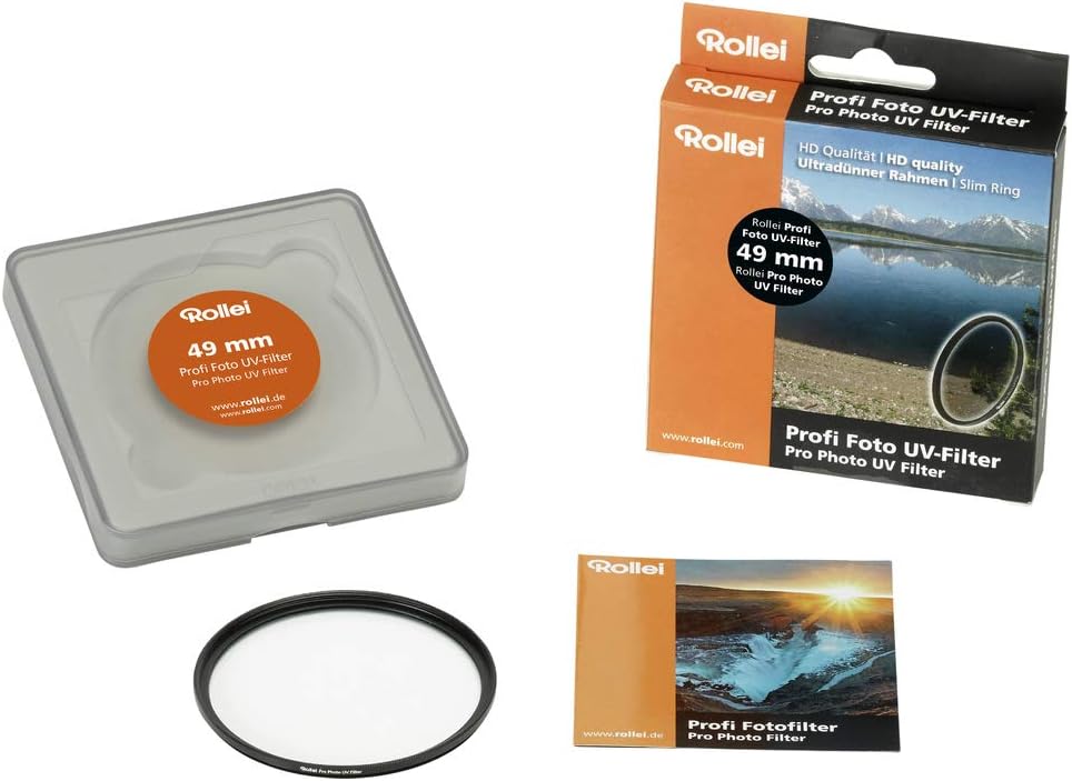 RolleiPro Photo UV Filtre - Blocking Ultraviolet Rays - 49 mm