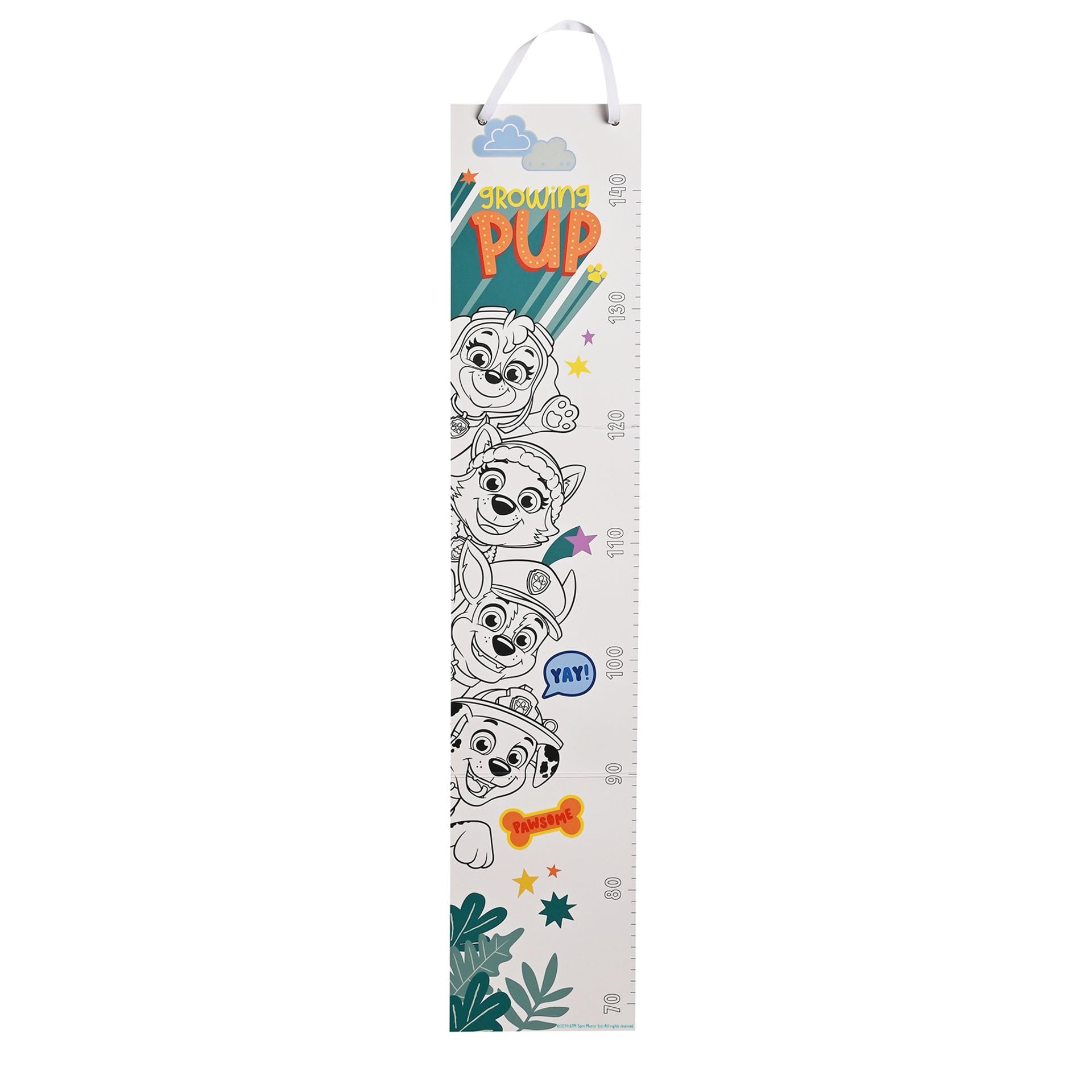 Paw Patrol Colour in Height Chart