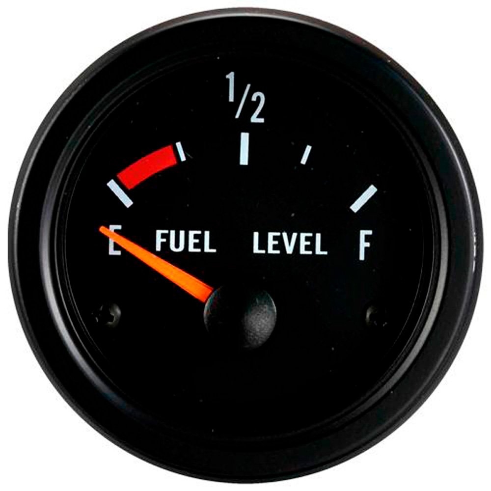 AUTO-STYLE Performance Instrument Black Fuel Gauge 52mm