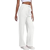 LIGHTBACK Women's Wide Leg Sweatpants Lounge Jogger Pants Loose Drawstring Baggy Sweatpants with Pockets