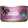 Tiki Cat Grill Pâté, Tuna & Crab, High-Protein and 100% Non-GMO Ingredients, Wet Finely Minced Cat Food for All Life Stages, 2.8 oz. Cans (Pack of 12)