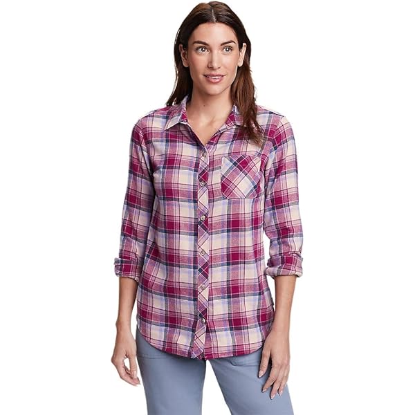 Eddie Bauer Camisa De Franela Firelight Para Mujer