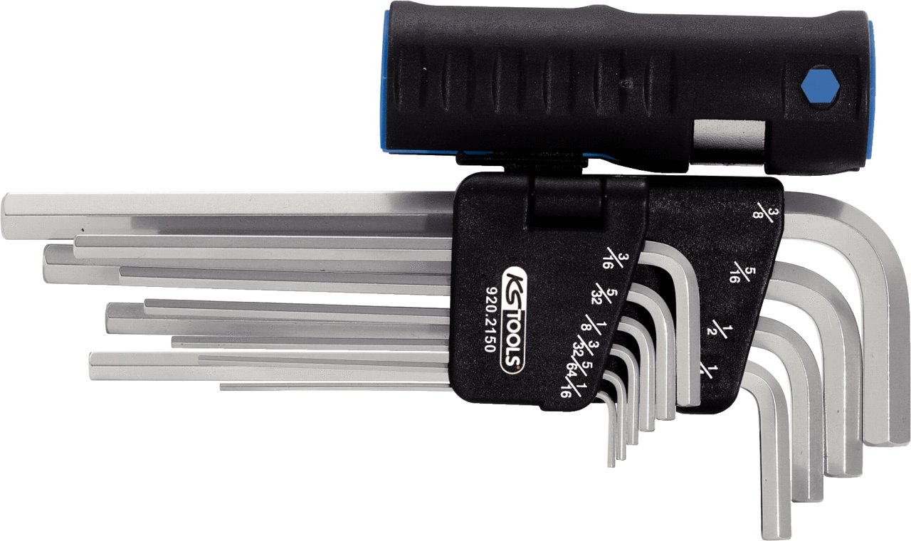KS Tools 920.215 Classic 3-in-1 Long Hex Key Wrench Set